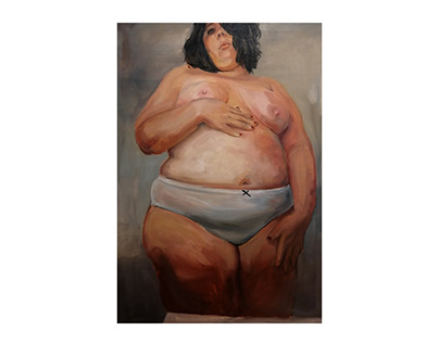 "Tripas corazón", óleo sobre lienzo, 100x70cm, 2019