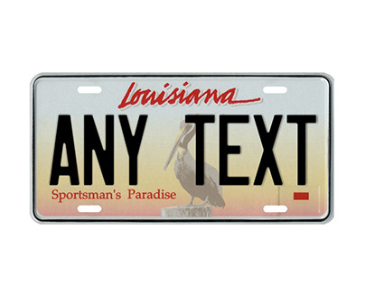 Louisiana License Plate