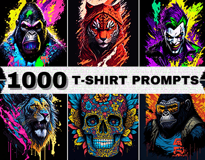 1000 AI-Powered T-Shirt Design Prompts for 2024