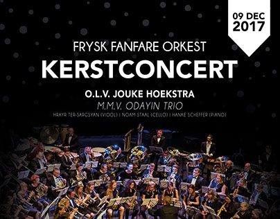 Frysk Fanfare Orkest Poster Kerstconcert