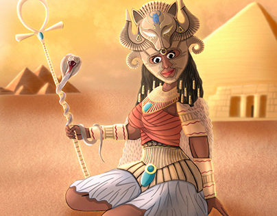 Ancient Egyptian style queen/goddess