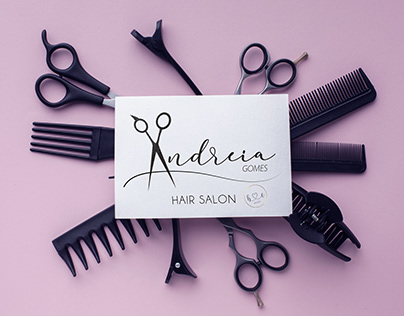 Hair Salon Logo Desgin - Andreia Gomes Hair Salon