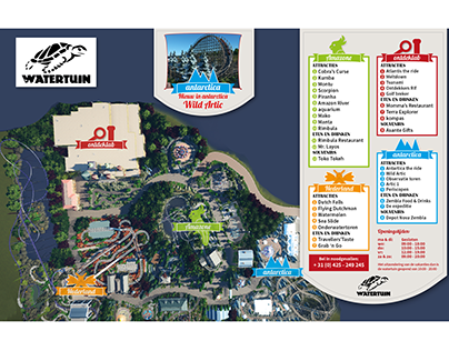 Watertuin theme park map design