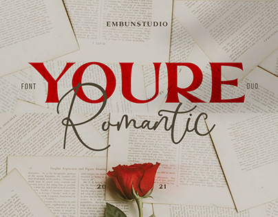 Youre Romantic - a font duo