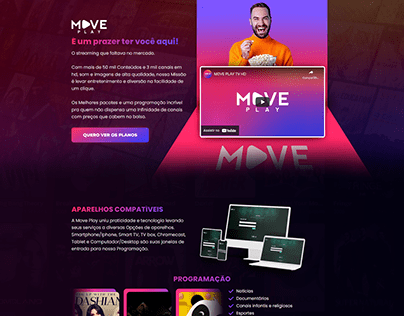 Landing Page - MovePlay