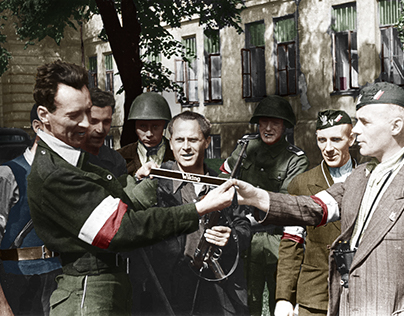 Warsaw Uprising in color