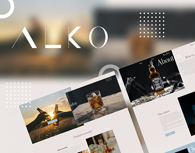 ALKO/Web design/UX/UI design/Alcohol web site