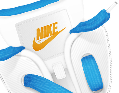 Nike laces lettering