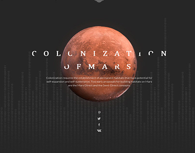 Colonization Of Mars.