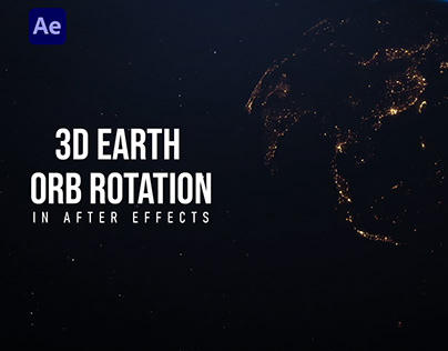 3D Earth Orb Rotation Animation - AFTER EFFECTS