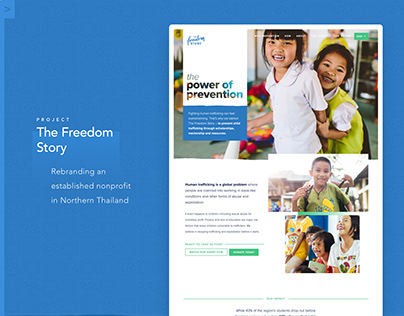 The Freedom Story Nonprofit Website Design