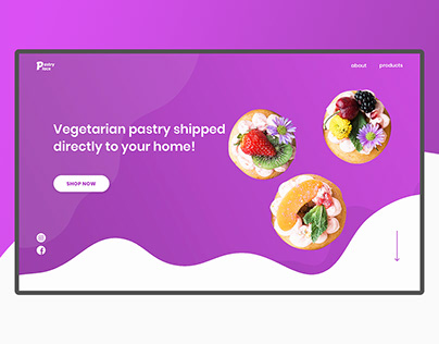 Vegetarian Pastry - Concept Website Design