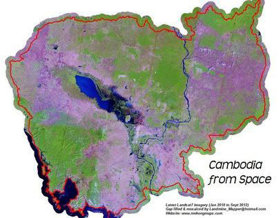National Landsat Mosaic of Cambodia
