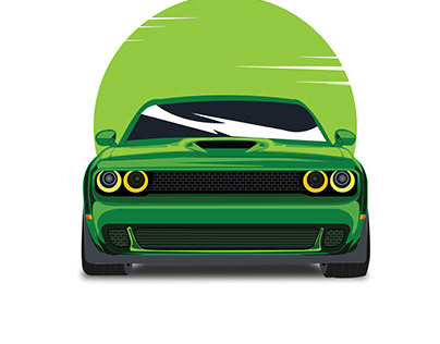 Creative car illustration