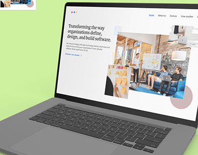 Combining Corporate site design with 3D Mock up