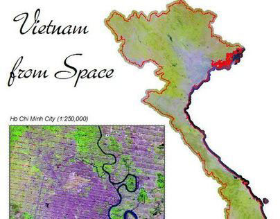 National Landsat 7 Mosaic of Vietnam