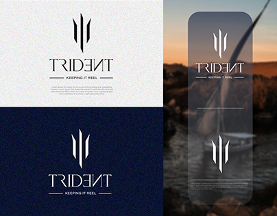 TRIDENT - Logo (a fishing accessories shopping app)