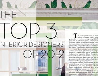 Interior Design Editorial Spread