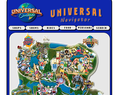 Universal Studios App Design