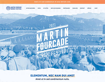 Figma website design for the Nordic Festival