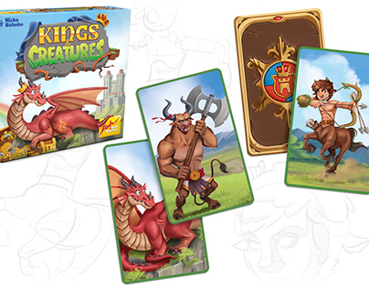Illustrations for boardgame "Kings & Creatures"