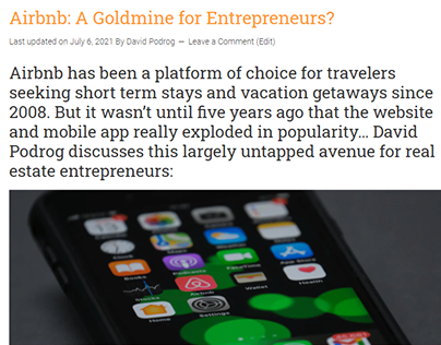 Airbnb: A Goldmine for Entrepreneurs?