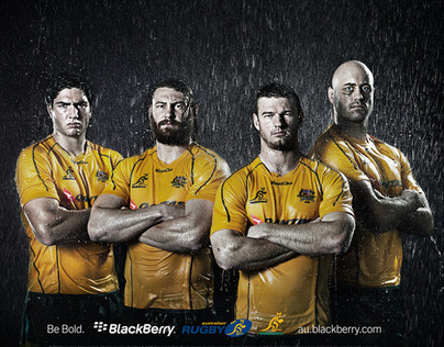 BLACKBERRY AD FEATURING THE AUSTRALIAN RUGBY TEAM