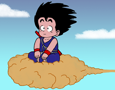 Goku on Flying Nimbus Loop