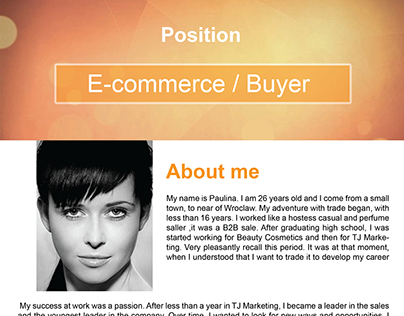 E-commerce Buyer CV