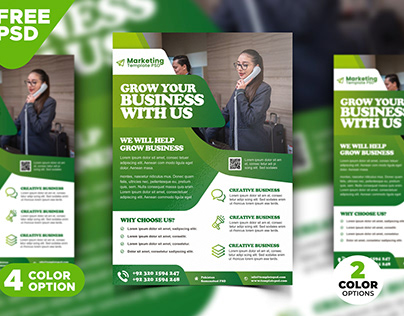 A4 Size Corporate Flyer PSD