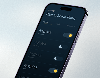 Alarm Clock App Interface
