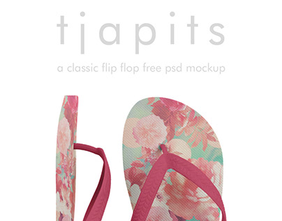 TJAPITS, a free flip flop psd mockup
