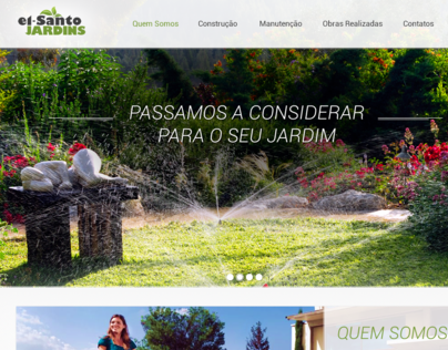 Website design for El Santo gardens