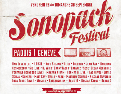 SONOPACK festival @ Genève (Official trailer)