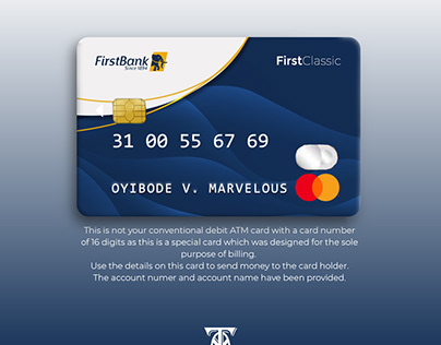 First Bank ATM Card