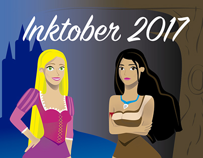 Inktober 2017-Princesas y Príncipes