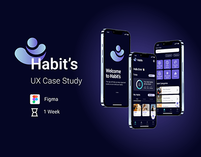 Project thumbnail - Habit's | Habit Tracker App | UX Case Study