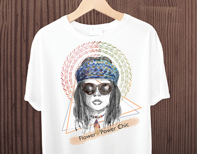 T-Shirt Label Designs (Flower Power Ibiza)