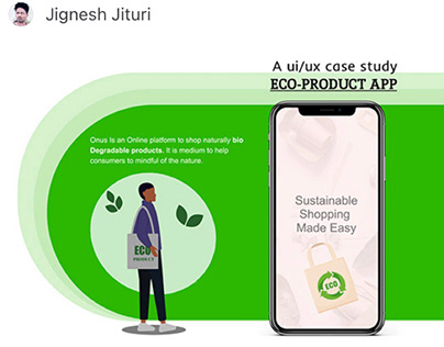ONUS Eco-friendly Application UI/UX Case study.