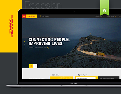 DHL Website ReDesign Concept (Fun Project)