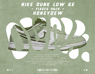 Nike Dunk Honeydew Poster