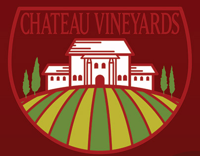 Chateau Vineyards Wine Box and Bottle