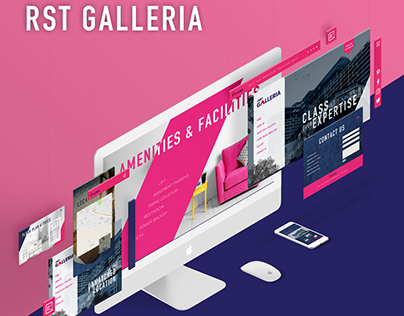 RST Galleria's Landing Page Design