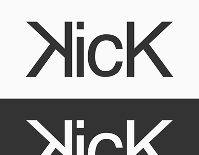 Kick Logotype Experiment & Exploration by Mandar Apte