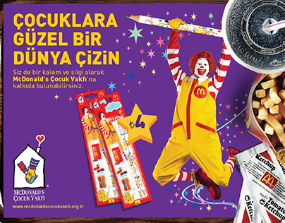 Mc Donald's Poster, Tray Cover and Packaging Design