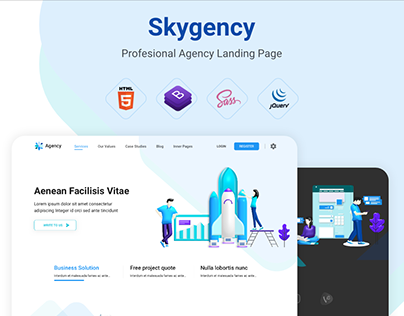 FREE Agency Landing Page Template