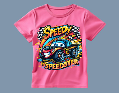 Kids Car T-shirt Design