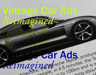 Vintage Car Ads Reimagined