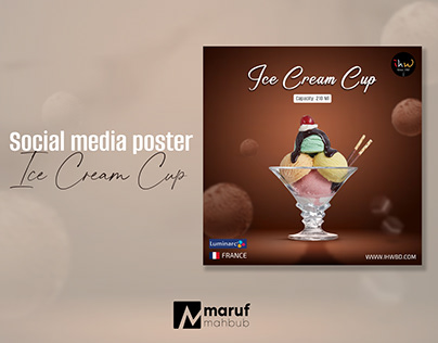 Social Media Poster - Ice Cream Cup