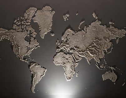 World Map Relief